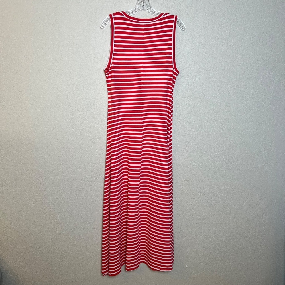 *FIRM PRICE* J. Crew High Low Maxi A-Line Striped Tank Dress - Picture 4 of 9